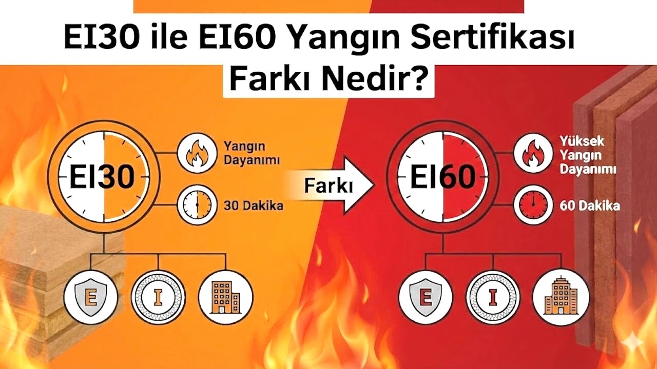 EI30 ile EI60 Yangın Sertifikası Farkı Nedir?