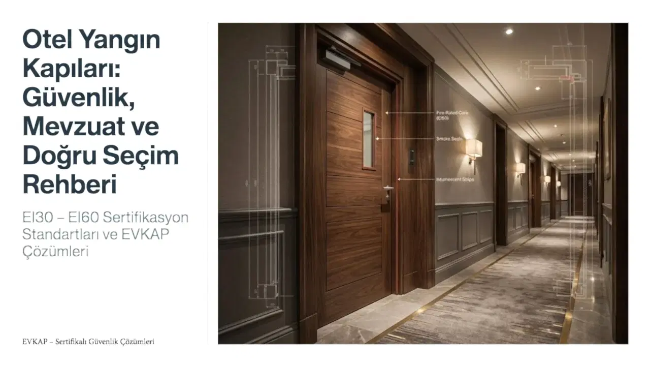 Otel Yangın Kapısı Nedir? EI30 – EI60 Sertifikalı Kapılar
