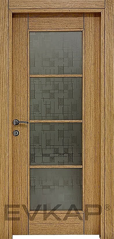 C-04 Meşe Ahşap İç Oda Kapısı