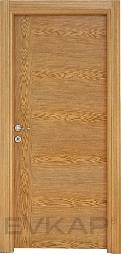 K-06 Hareli Teak Ahşap İç Oda Kapısı