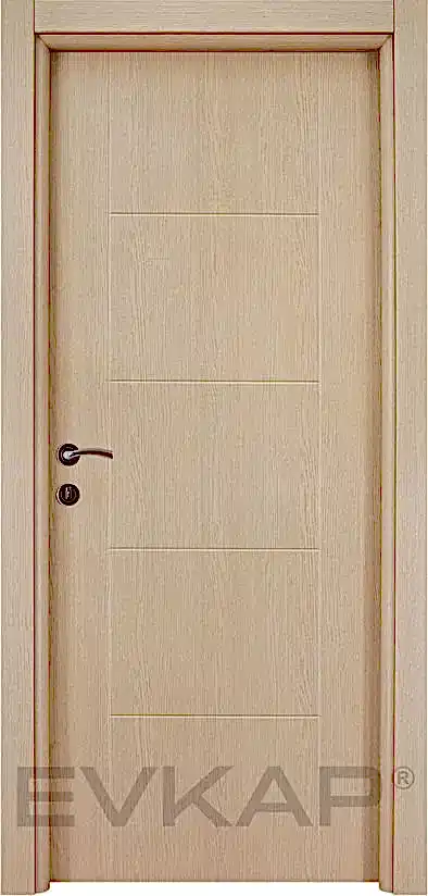 PVC-126 Beyaz Freze Meşe Pvc Kapı