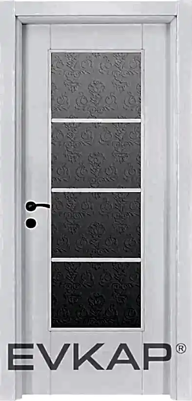 PVC-135 Bute Beyaz Pvc Kapı