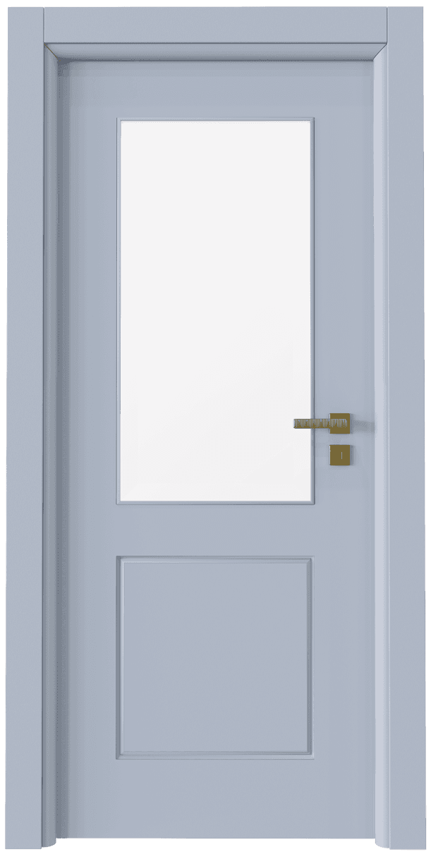 PVC-175 Camlı Sanat Gri Kapı